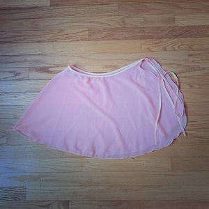 Light pink wrap skirt
